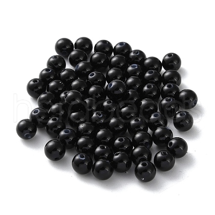 Plastic Imitation Pearl Beads FIND-M059-01B-04-1