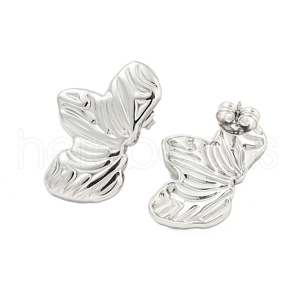 304 Stainless Steel Earring Findings EJEW-O002-09P-1