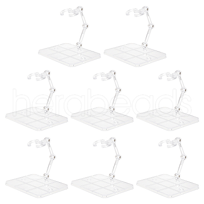 Plastic Model Assembled Action Figure Display Holders ODIS-WH0038-95B-1