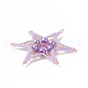 Seed Beads Beaded Charms PALLOY-MZ00102-03-2