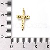 Brass Pave Cubic Zirconia Connector Charms KK-M101-03C-G01-3