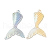 Laser Transparent Resin Pendants FIND-Q092-01-2