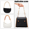 WADORN 2Pcs 2 Colors Acrylic Cable Chain Bag Handles FIND-WR0007-64-7