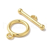 Rack Plating Brass Toggle Clasps X-KK-A225-06G-2