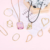 Alloy Open Back Bezel Pendants PALLOY-TA0001-72G-11
