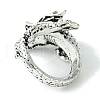 Dragon Alloy Open Cuff Rings RJEW-K275-23AS-3