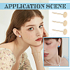 SUNNYCLUE 200Pcs 304 Stainless Steel Stud Earring Findings FIND-SC0011-14-5
