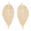 Rack Plating Brass Filigree Big Pendants KKC-T001-55KC-1