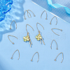 Unicraftale Ion Plating(IP) 304 Stainless Steel Earring Hooks STAS-UN0058-95G-2