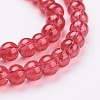Spray Painted Crackle Glass Beads Strands CCG-Q001-4mm-13-3