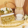 Polyester Lace Ribbon with Plastic Charms Tassel OCOR-WH0078-202B-01-5