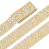 7M Ethnic Style Polyester Jacquard Heart Ribbon SRIB-WH0026-16-1