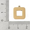 Ion Plating(IP) 304 Stainless Steel Pendants STAS-C108-04G-3