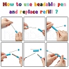Plastic Beadable Pens AJEW-L082-B02-3