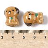 Hand-Painted Porcelain Beads PORC-R001-01C-3
