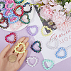 SOFPLATE 30Pcs 10 Colors Opaque Acrylic Bead Frame SACR-SP0001-08-3