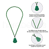 FIBLOOM 4Pcs Resin Imitation Gemstone Maitreya Buddha Pendant Necklace NJEW-FI0001-62A-4