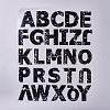 Alphabet Iron On Transfers Applique Cool Heat Vinyl Thermal Transfers Stickers For Clothes Fabric Decoration Badge DIY-WH-0151-34B-1