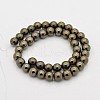 Round Non-magnetic Synthetic Hematite Beads Strands G-D617-10mm-26-2