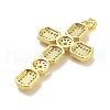 Brass Micro Pave Cubic Zirconia Pendants KK-K365-06A-G-3