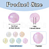 350Pcs 7 Colors Translucent Acrylic Beads TACR-TA0001-17-10