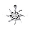 304 Stainless Steel Pendants STAS-E548-07P-1