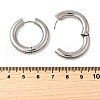 Tarnish Resistant 202 Stainless Steel Huggie Hoop Earrings EJEW-O087-08G-P-2