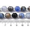 Natural Blue Agate Beads Strands G-P570-F01-01-5