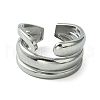 304 Stainless Steel Open Cuff Ring RJEW-L110-010P-2
