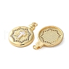 Brass Micro Pave Cubic Zirconia Pendants KK-U070-01A-G-2