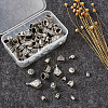 Tibetan Style Alloy Cord Ends/Terminators TIBE-TA0001-15-6