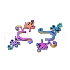 Ion Plating(IP) 304 Stainless Steel Pendants STAS-L020-037RC-2