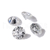 Pointed Back Glass Rhinestone Cabochons RGLA-WH0016-01N-5