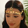 Elegant Middle Eastern Style Ramadan Zinc Alloy & Brass Coin Tassel Charm Head Women's Jewelry Chains FX1267-2