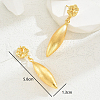 Exquisite Teardrop with Flower Zinc Alloy Dangle Stud Earrings IS8318-2