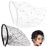 AHADERMAKER 2Pcs 2 Styles Cloth Mesh Veil Headband MRMJ-GA0001-25-1
