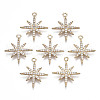 Brass Micro Pave Cubic Zirconia Pendants KK-R111-052-1