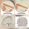 40M Nylon Elastic Double Edged Picot Lace Ribbons OCOR-WH0101-47B-4