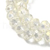 Electroplate Glass Beads Strands EGLA-D020-8x5mm-70-4