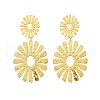 304 Stainless Steel Dangle Stud Earrings for Women EJEW-K268-12C-G-4