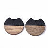 Resin & Walnut Wood Pendants X-RESI-T023-A-11C-1