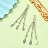 Tibetan Style Alloy Feather Tassel Big Pendants FIND-YW0003-92F-2