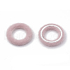 Faux Mink Fur Covered Linking Rings X-WOVE-N009-07I-2