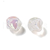 UV Plating Rainbow Iridescent Acrylic Beads PACR-M002-07A-4