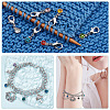 24Pcs 12 Colors Alloy Rhinestone Birthstone Pendant Stitch Markers HJEW-NB00005-5