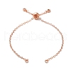 Rack Plating Brass Cable Chain Link Bracelet Making KK-TAC0016-05RG-1