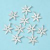 Christmas Snowflake Tibetan Style Alloy Pendants LF0353Y-NFS-3