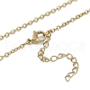 Lightning Bolt 201 Stainless Steel Pendant Necklaces for Women NJEW-G134-01G-3