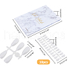 ABS Plastic Nail Art Polish Color Card MRMJ-WH0086-47-2
