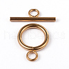 304 Stainless Steel Ring Toggle Clasps STAS-L176-12-2